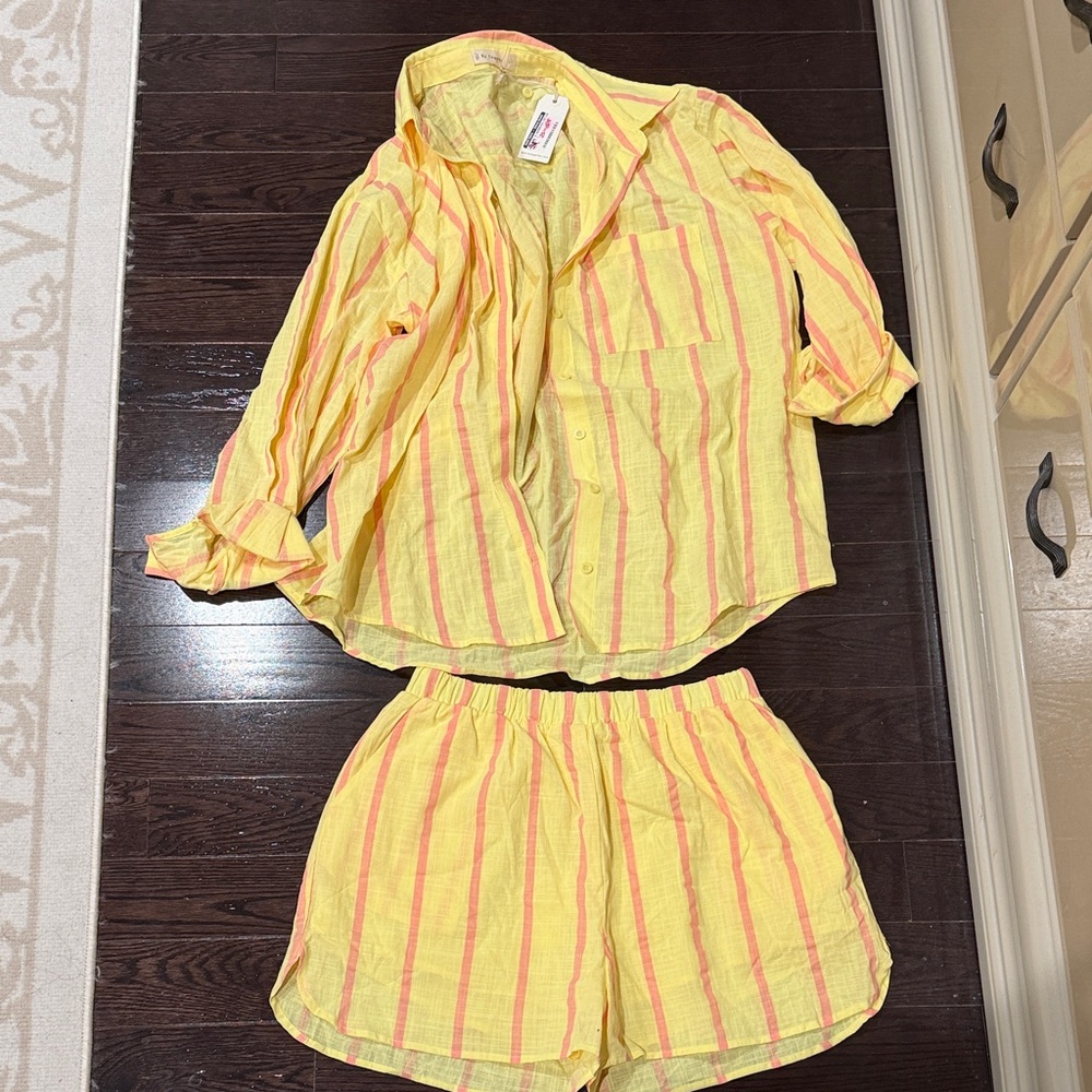By Together Sunny Striped cotton Women’s short set